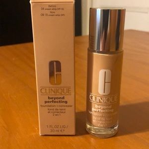 Clinique beyond perfecting foundation + concealer.